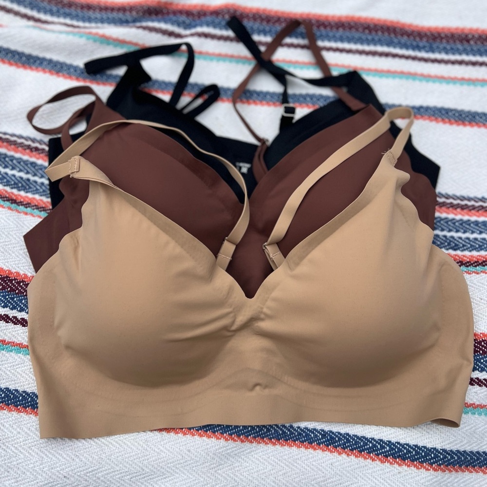 3Pcs Seamless Bra set